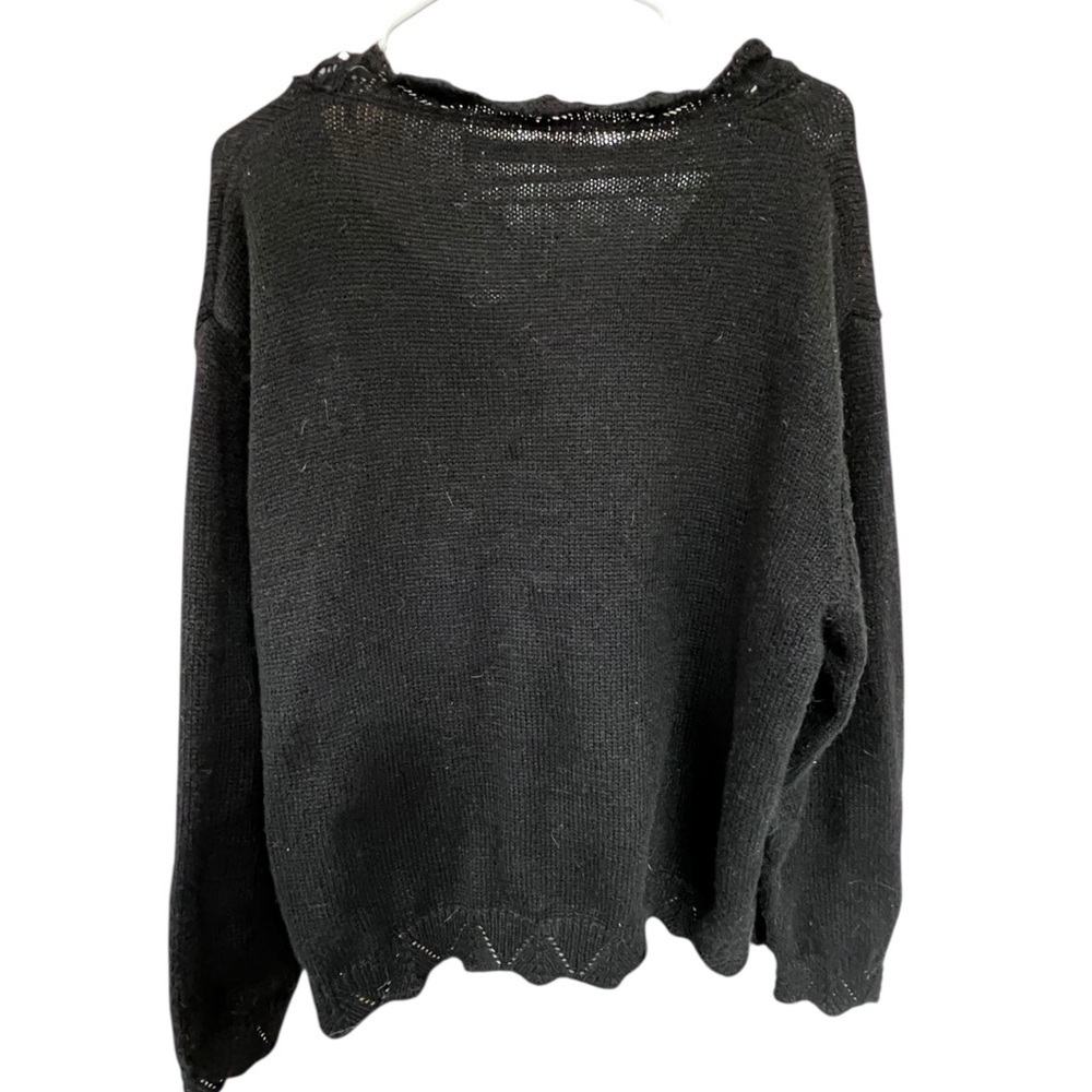 SHEIN Elegant Black Button Down Cardigan - Picture 2 of 3